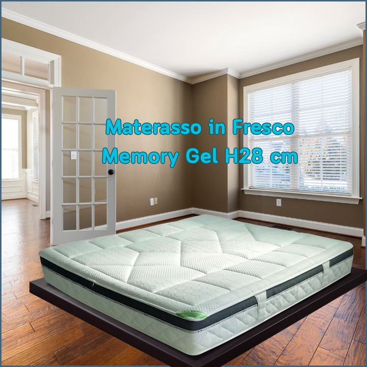 Materasso Rinfrescante in Memory gel H28 Anatomico Estate e Inverno - CONFORTPIU