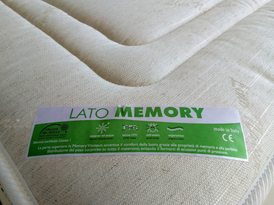Materasso Memory alla Soia H24 Ortopedico Multionda Tessuto LINO e 3D- SOYA MEMORY