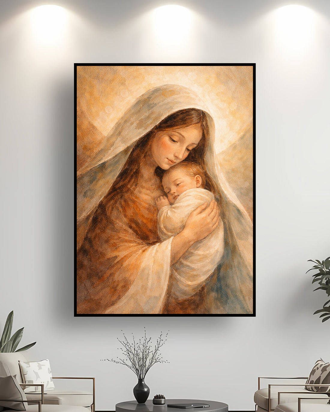 Quadro su tela da parete - Pronto da appendere - Divino Amore