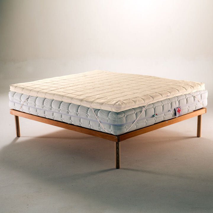Topper correttore in lattice naturale per materassi rimovibile in Bamboo  alto 5 Cm